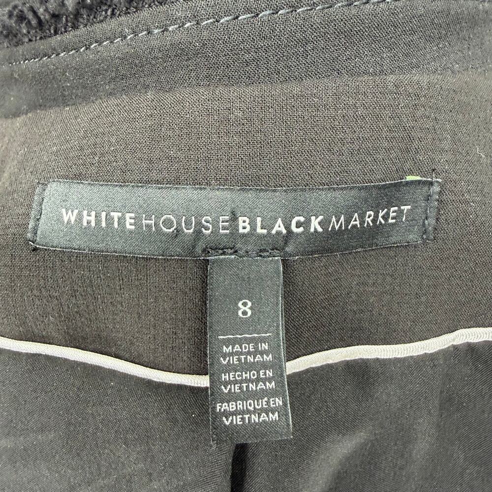 White House Black Market Asymmetrical Zip-Front Moto Jacket Sz 8 - Picture 8 of 9